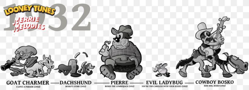 Bosko Goopy Geer Foxy Merrie Melodies Looney Tunes, PNG, 1024x370px, Bosko, Animated Cartoon, Brand, Cartoon, Fictional Character Download Free