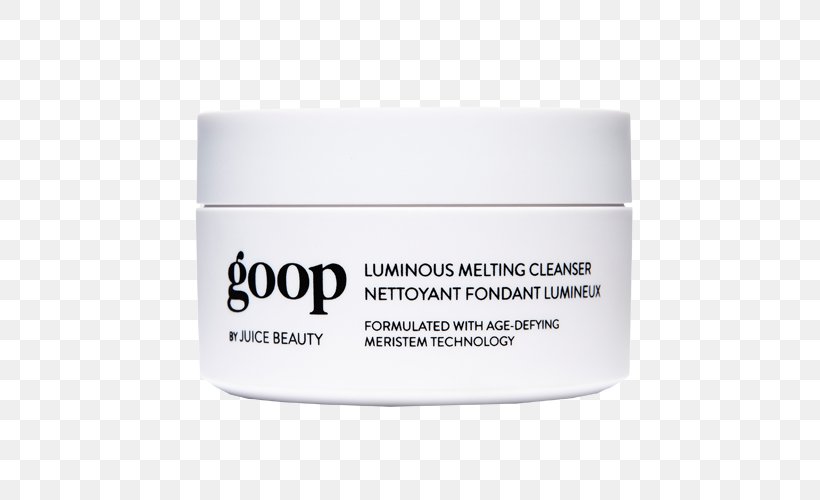 Goop By Juice Beauty Luminous Melting Cleanser Goop By Juice Beauty Exfoliating Instant Facial Skin Care, PNG, 500x500px, Cleanser, Cosmetics, Cream, Exfoliation, Face Download Free