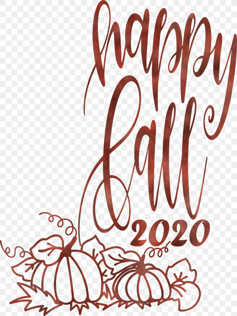 Happy Fall Happy Autumn, PNG, 2250x3000px, Happy Fall, Autumn, Calligraphy, Cartoon, Happy Autumn Download Free