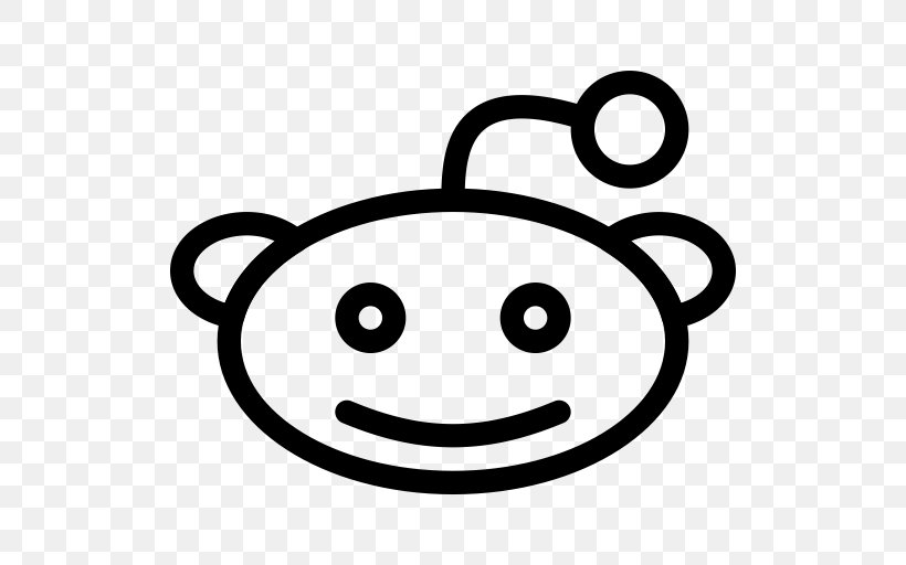 Social Media Reddit Logo, PNG, 512x512px, Social Media, Black And White, Emoticon, Face, Facial Expression Download Free