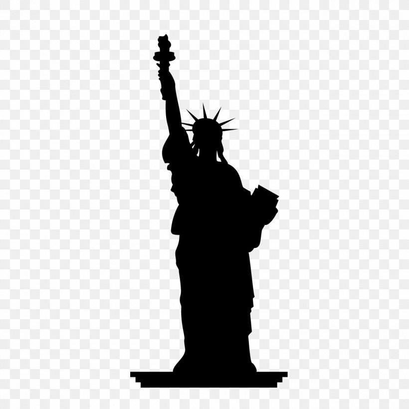 Statue Of Liberty Sculpture Royalty-free, PNG, 1300x1300px, Statue Of Liberty, Artwork, Black And White, Fictional Character, Landmark Download Free