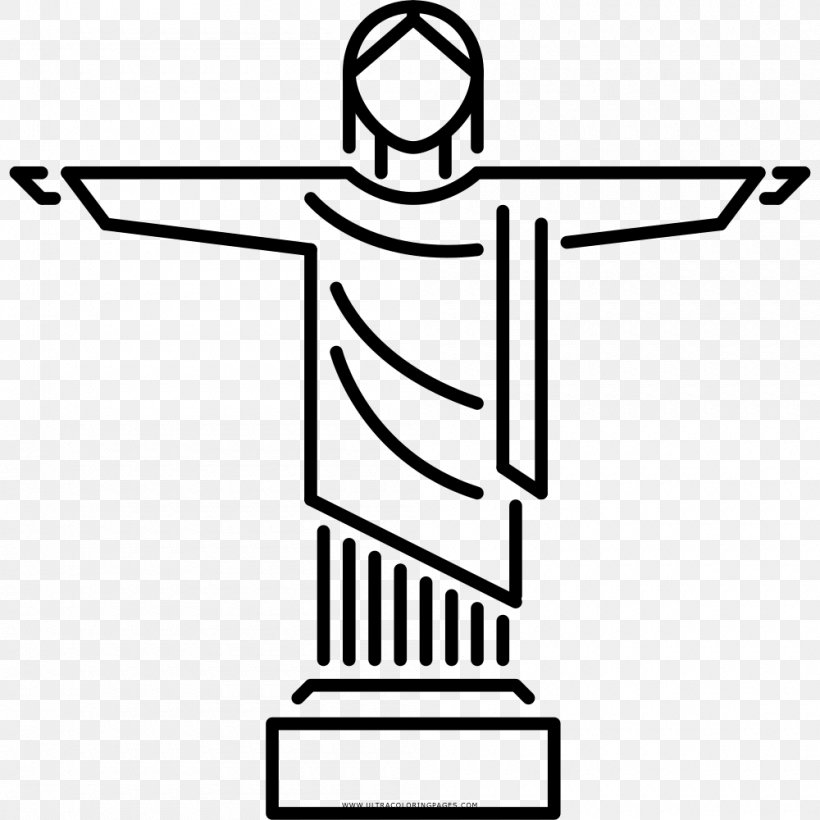 Christ The Redeemer Drawing Cristo Redentore Coloring Book, PNG, 1000x1000px, Christ The Redeemer, Area, Artwork, Black And White, Christ Download Free