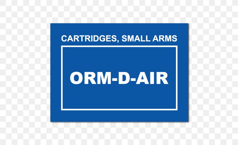 ORM-D Paper Sticker Label FedEx Ground, PNG, 500x500px, Ormd, Ammunition, Area, Banner, Blue Download Free