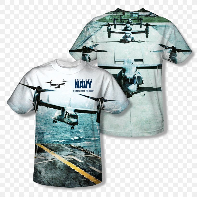 T-shirt United States Navy All Over Print Aircraft Carrier, PNG, 1000x1000px, Tshirt, Aircraft Carrier, All Over Print, Cotton, Fixedwing Aircraft Download Free
