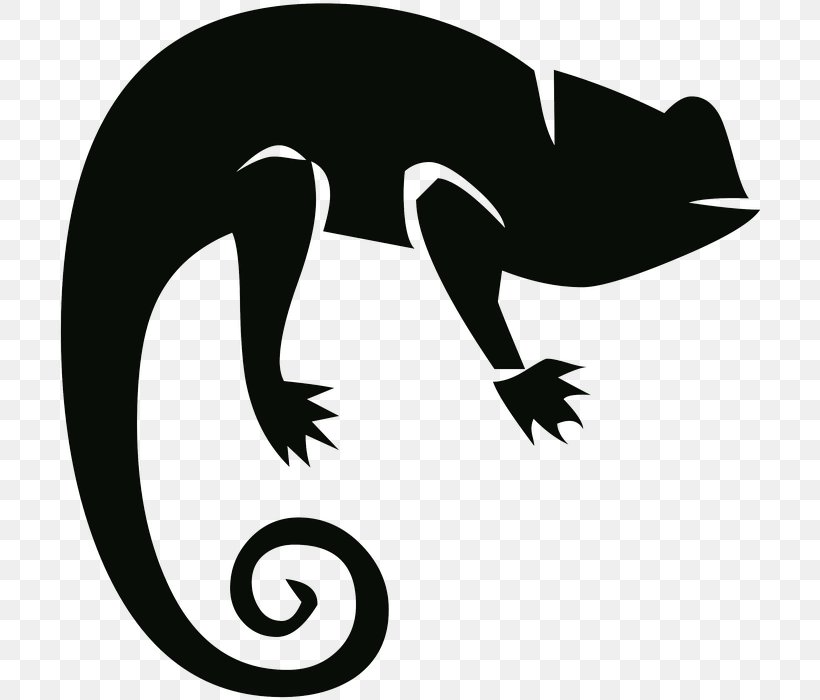 Chameleons Lizard, PNG, 705x700px, Chameleons, Amphibian, Animal, Blackandwhite, Cartoon Download Free