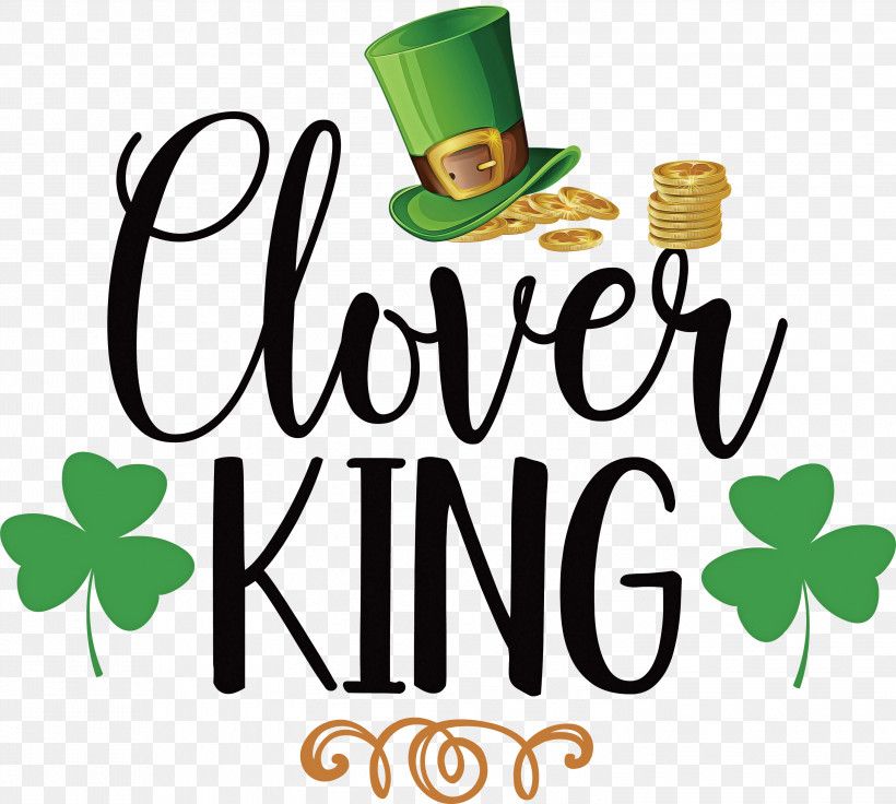 Clover King St Patricks Day Saint Patrick, PNG, 3000x2695px, St Patricks Day, Behavior, Green, Human, Logo Download Free