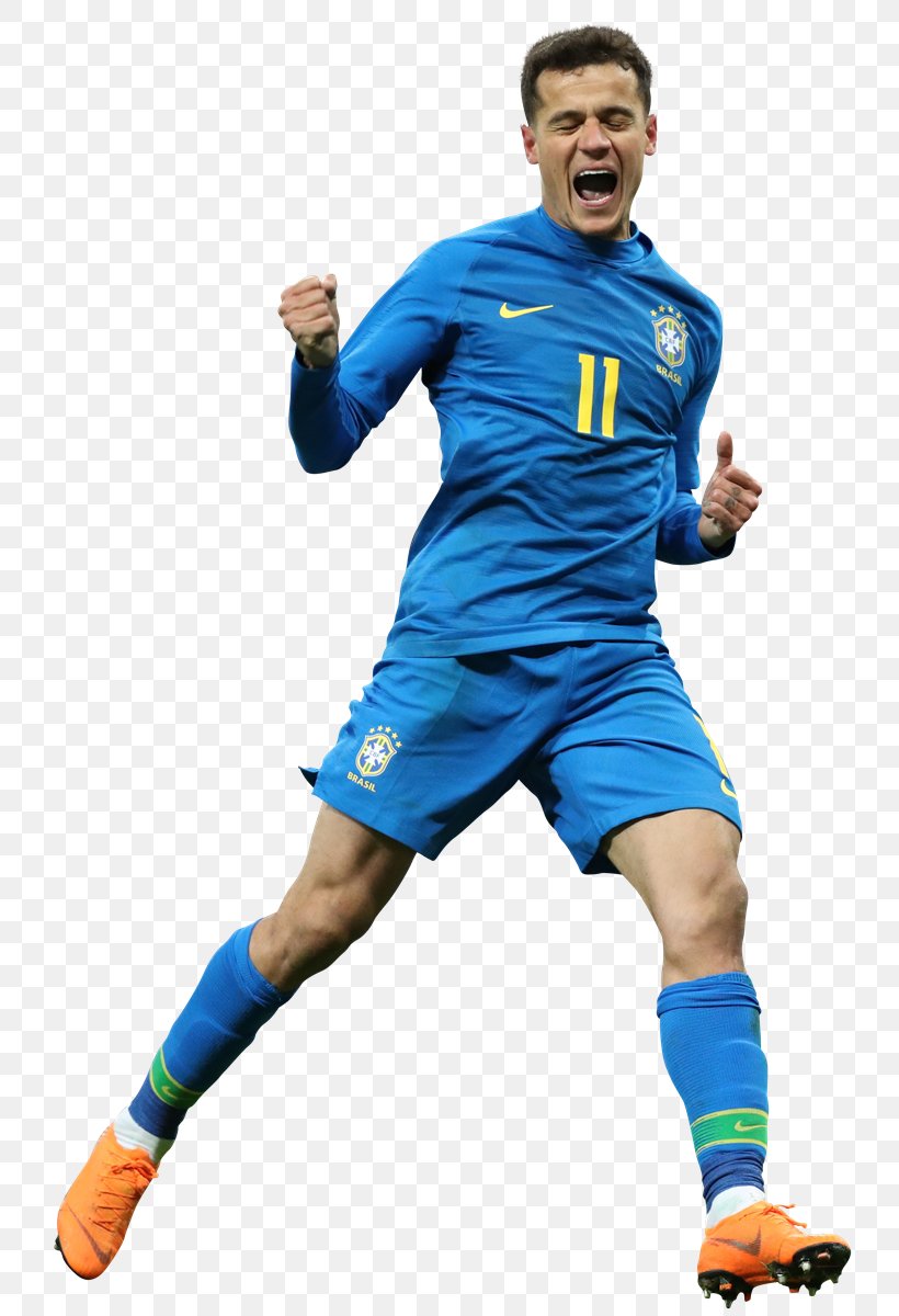 Philippe Coutinho Brazil National Football Team 2018 World Cup FC Barcelona, PNG, 743x1200px, 2018 World Cup, Philippe Coutinho, Ball, Blue, Brazil National Football Team Download Free