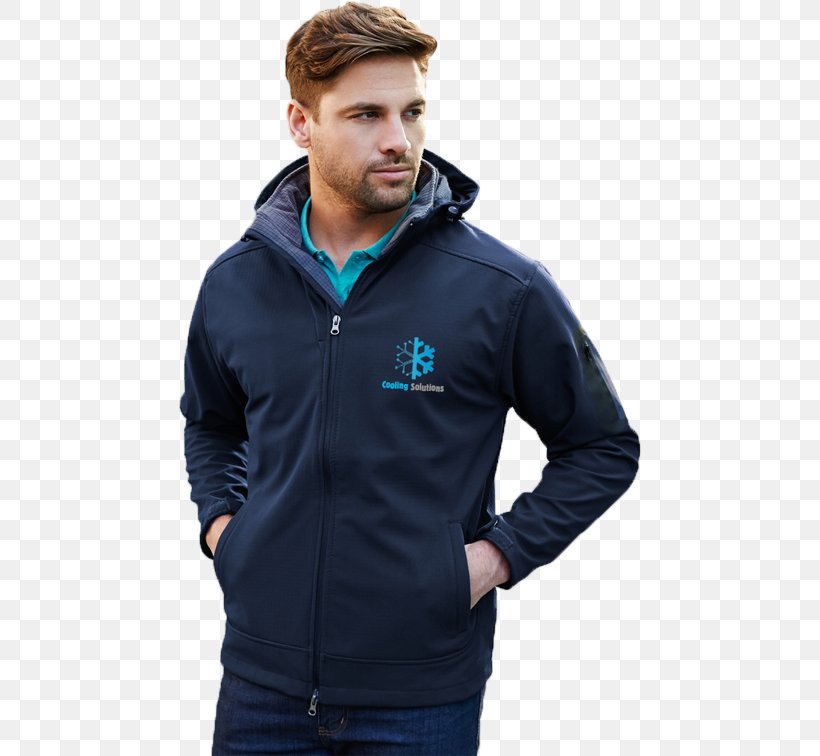 Hoodie T-shirt Shell Jacket Polar Fleece, PNG, 462x756px, Hoodie, Blue, Clothing, Electric Blue, Hood Download Free