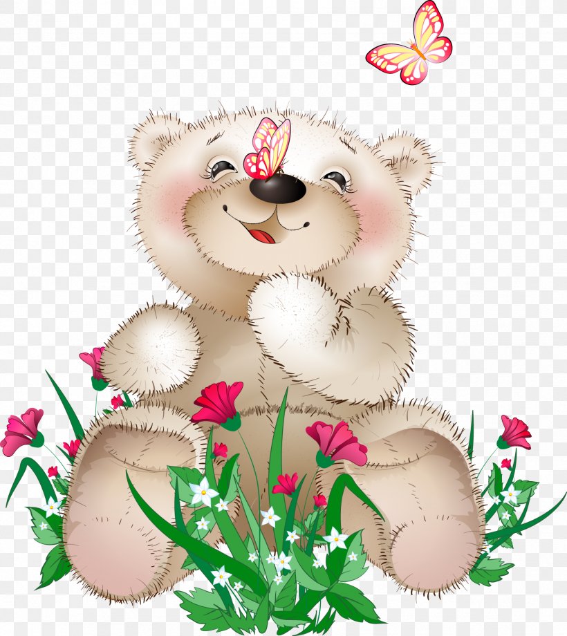 Bear Blessing Morning Illustration, PNG, 1778x1996px, Watercolor, Cartoon, Flower, Frame, Heart Download Free