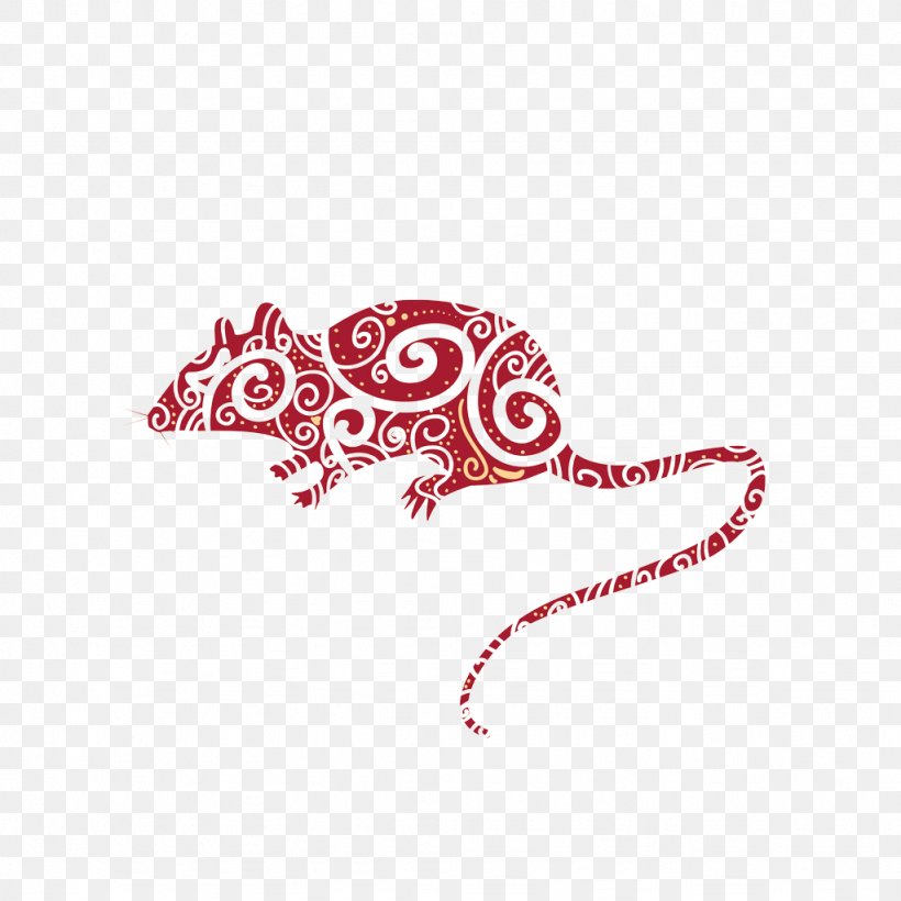 Chinese Zodiac Rat Chinese New Year Illustration, PNG, 1024x1024px, Chinese Zodiac, Chinese New Year, Dragon, Heart, Horoscope Download Free
