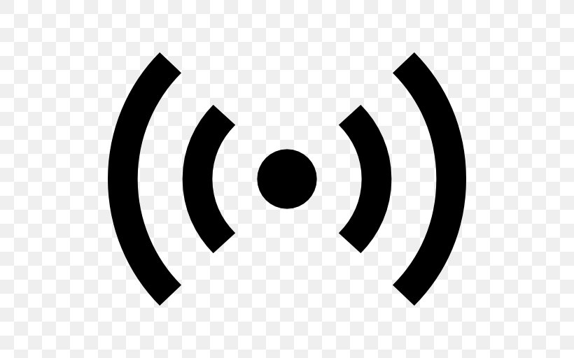 Radio-frequency Identification Symbol Wi-Fi Wireless, PNG, 512x512px, Radiofrequency Identification, Aerials, Black, Black And White, Brand Download Free