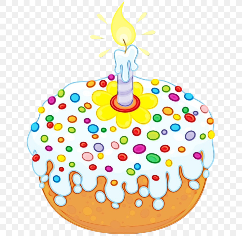 Birthday Candle, PNG, 652x800px, Watercolor, Baked Goods, Birthday, Birthday Candle, Cake Download Free