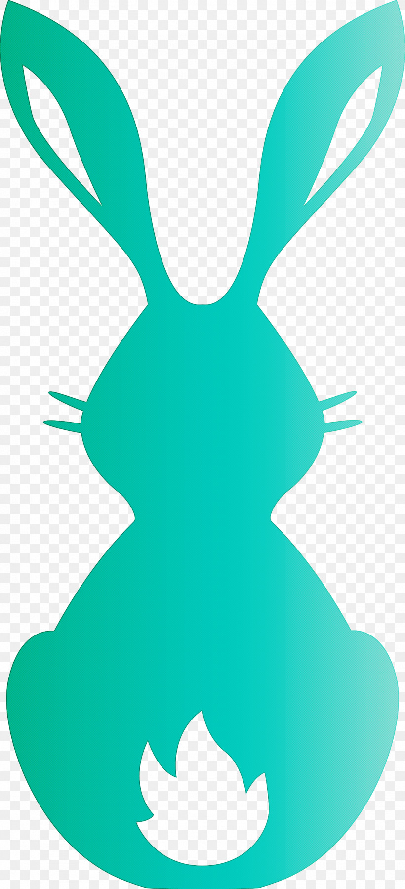 Cute Bunny Easter Day, PNG, 1367x3000px, Cute Bunny, Aqua, Easter Day, Green, Teal Download Free