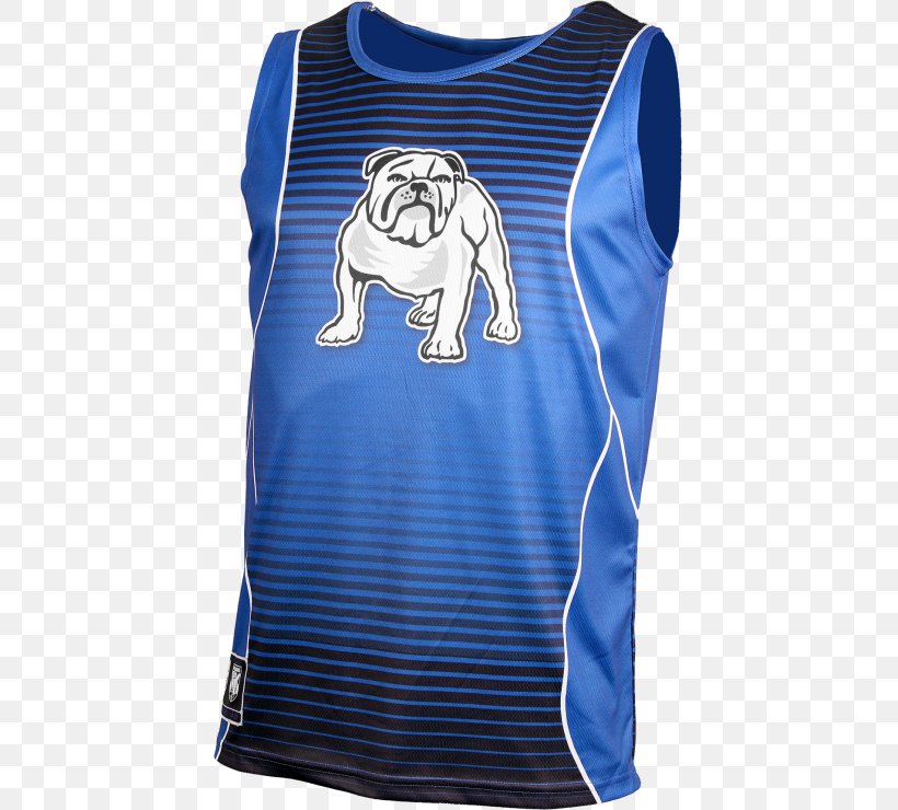 Long-sleeved T-shirt Canterbury-Bankstown Bulldogs Sleeveless Shirt, PNG, 740x740px, Tshirt, Active Shirt, Active Tank, Blue, Canterbury Download Free