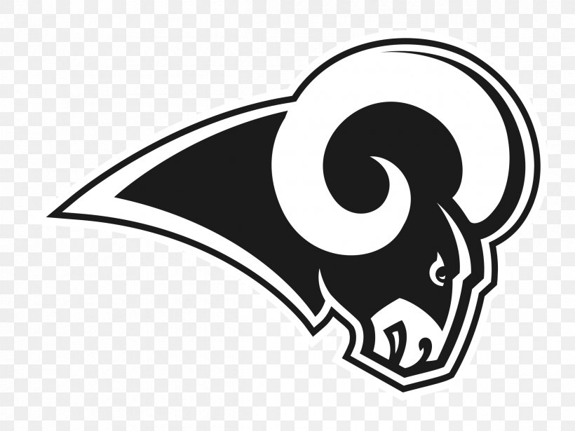 Los Angeles Rams NFL Tampa Bay Buccaneers Washington Redskins Los Angeles Chargers, PNG, 2400x1800px, Los Angeles Rams, American Football, Black, Black And White, Brand Download Free