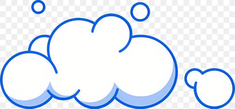 Cloud - White Cartoon Cloud Outline PNG