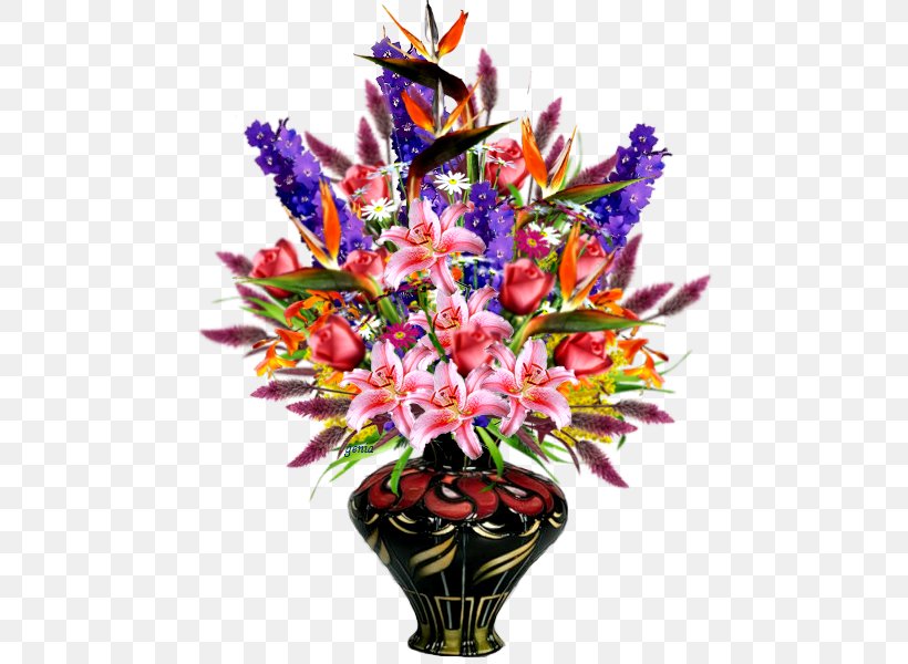 Floral Design Flowerz Vase, PNG, 485x600px, Floral Design, Ansichtkaart, Artificial Flower, Cut Flowers, Digital Image Download Free