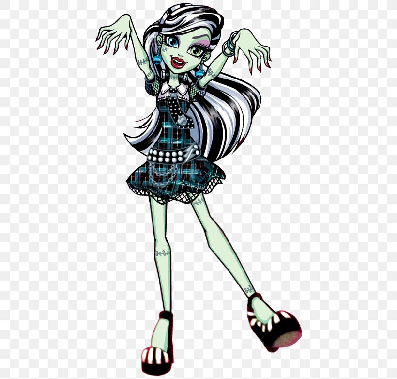Frankie Stein Monster High Art, PNG, 440x782px, Frankie Stein, Art, Character, Costume Design, Doll Download Free