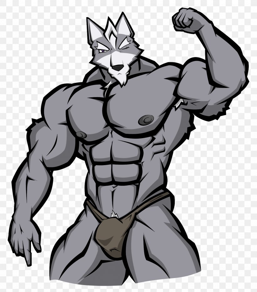 Gray Wolf Muscle Bodybuilding Wolf O'Donnell Clip Art, PNG, 1410x1600px,  Gray Wolf, Animal, Arm, Armour,