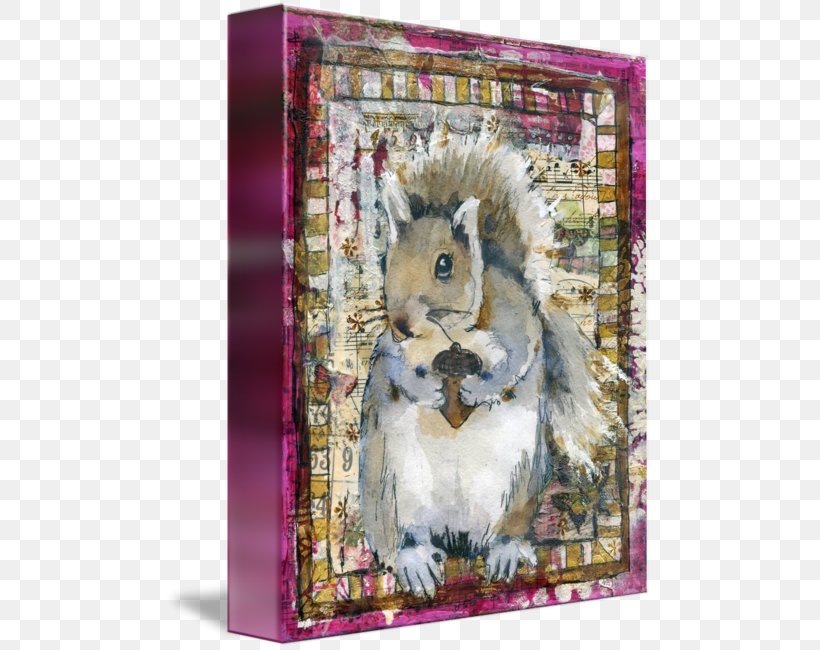 Squirrel Gallery Wrap Picture Frames Art Canvas, PNG, 487x650px, Squirrel, Animal, Art, Canvas, Fauna Download Free