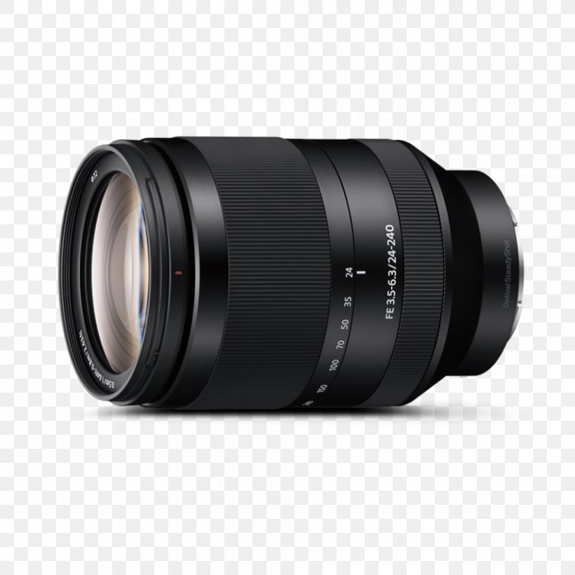 Sony FE 24-240mm F3.5-6.3 OSS Sony E-mount Sony Corporation Zoom Lens Camera Lens, PNG, 1000x1000px, 35 Mm Equivalent Focal Length, 35 Mm Film, 35mm Format, Sony Emount, Camera Download Free