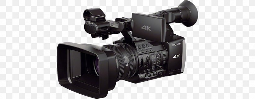 Sony Handycam FDR-AX1 4K Resolution Video Cameras Professional Video Camera, PNG, 1014x396px, 4k Resolution, Sony Handycam Fdrax1, Camera, Camera Accessory, Camera Lens Download Free