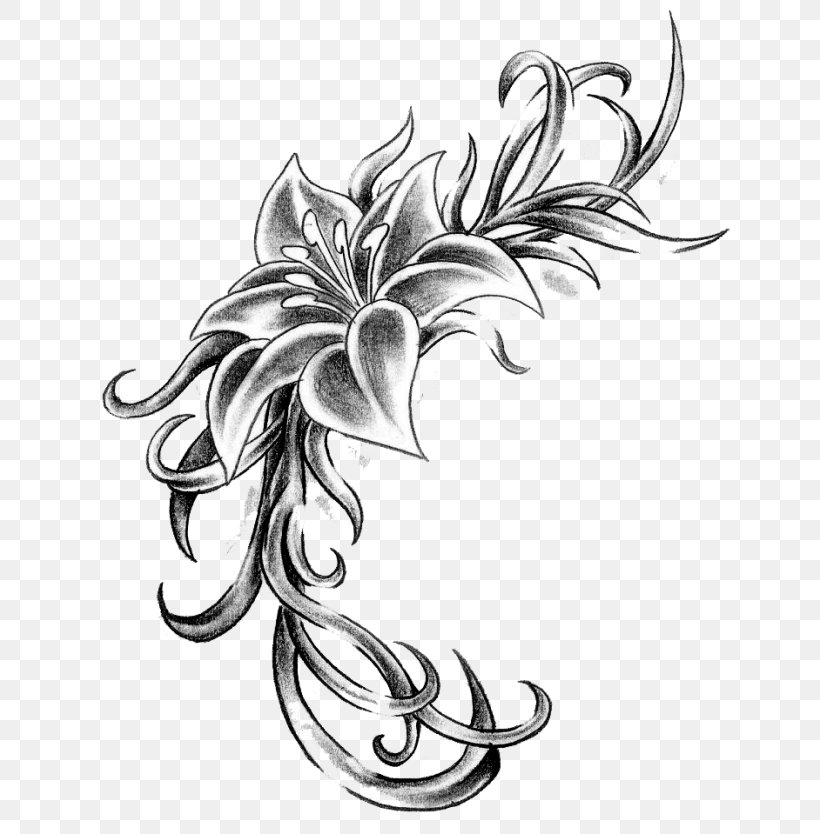 Cross-stitch Lily Pattern Flower Tattoo, PNG, 700x834px, Crossstitch, Art, Artwork, Black And White, Blue Download Free