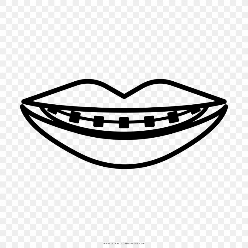 Dentistry Coloring Book Dental Braces Child, PNG, 1000x1000px, Dentistry, Adult, Black And White, Child, Color Download Free