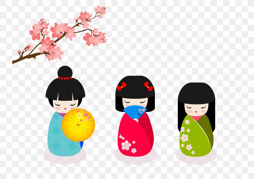 Japan China Doll Greeting Card, PNG, 3508x2480px, Japan, Cartoon, China Doll, Doll, Drawing Download Free