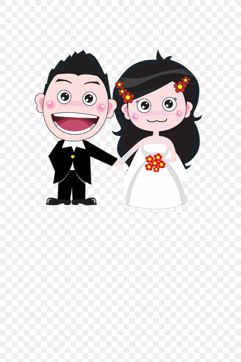 Bridegroom Cartoon Wedding, PNG, 1889x2835px, Bride, Art, Black Hair, Bridegroom, Cartoon Download Free