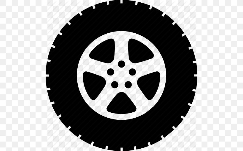 Car Tire Wheel, PNG, 512x512px, Car, Alloy Wheel, Automotive Tire, Automotive Wheel System, Black Download Free