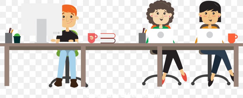 Cartoon Illustration, PNG, 1667x673px, Cartoon, Business, Chair, Communication, Designer Download Free