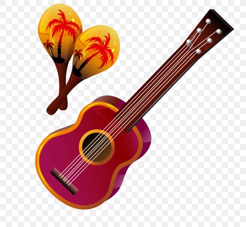 Euclidean Vector Guitar Illustration, PNG, 756x757px, Watercolor, Cartoon, Flower, Frame, Heart Download Free