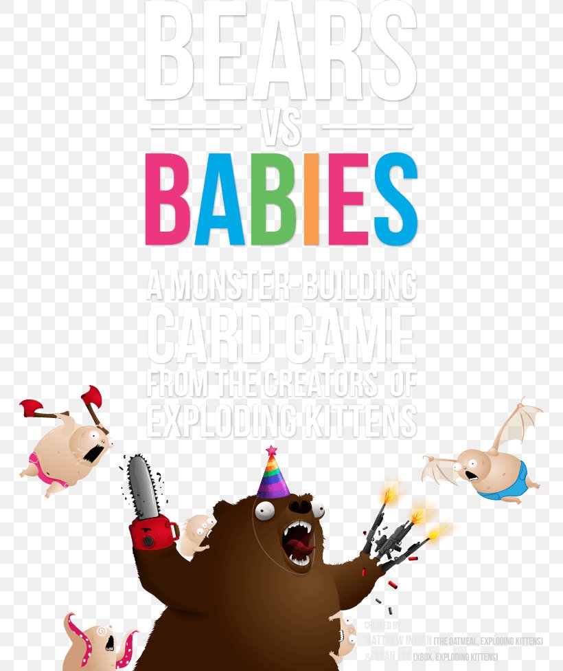 Bears Vs. Babies Exploding Kittens Game Common Admission Test (CAT) · 2018, PNG, 771x976px, Bears Vs Babies, Bear, Brand, Card Game, Cats Dogs Download Free