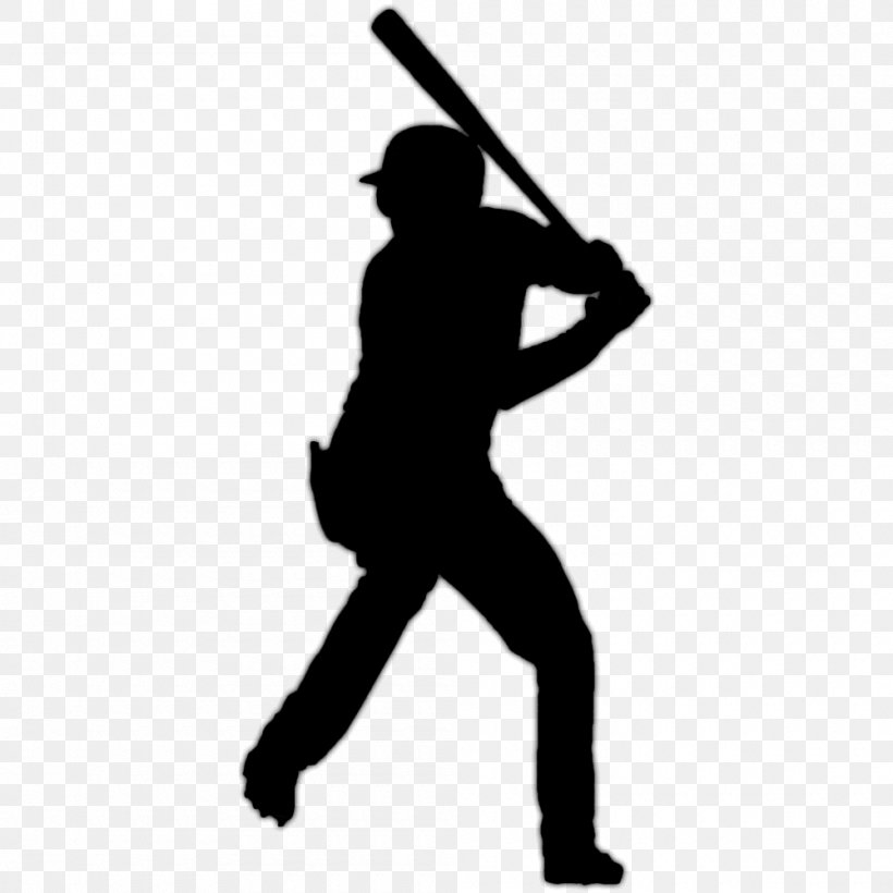 Silhouette Baseball Batting Illustration Royalty-free, PNG, 1000x1000px, Silhouette, Baseball, Baseball Bat, Baseball Bats, Baseball Player Download Free