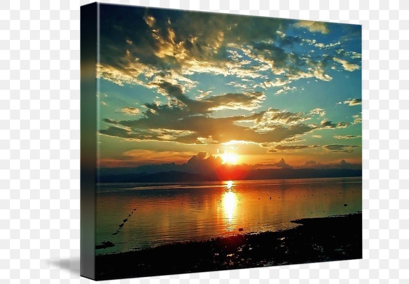 Sunrise Sunset Horizon Sea Painting, PNG, 650x570px, Sunrise, Calm, Computer, Dawn, Heat Download Free