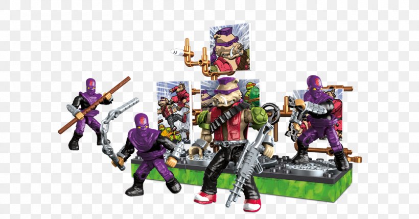 Teenage Mutant Ninja Turtles Mega Brands Action & Toy Figures Construction Set, PNG, 1000x525px, Teenage Mutant Ninja Turtles, Action Figure, Action Toy Figures, Bebop, Construction Set Download Free