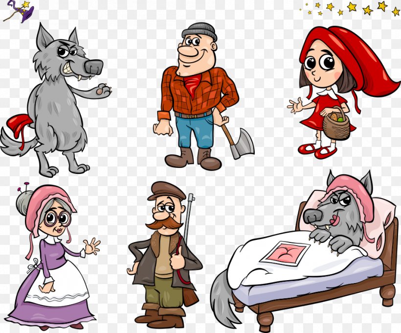 Big Bad Wolf Little Red Riding Hood Fairy Tale Illustration, PNG, 949x787px, Big Bad Wolf, Art, Cartoon, Character, Fairy Tale Download Free