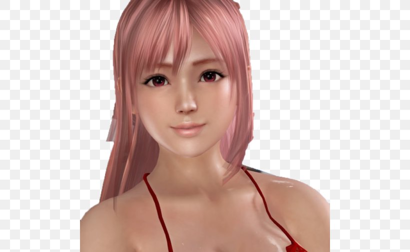 Dead Or Alive Xtreme 3 Ayane Brown Hair Bob Cut, PNG, 500x505px, Watercolor, Cartoon, Flower, Frame, Heart Download Free