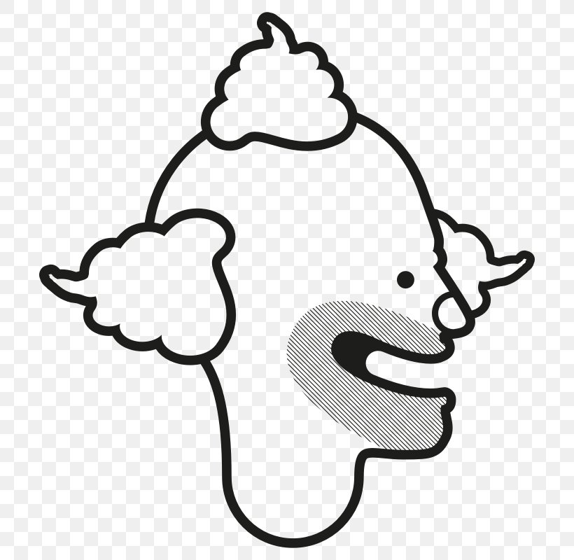 Clip Art Black And White Clown Drawing Cartoon, PNG, 800x800px, Black And White, Area, Artwork, Cartoon, Clown Download Free