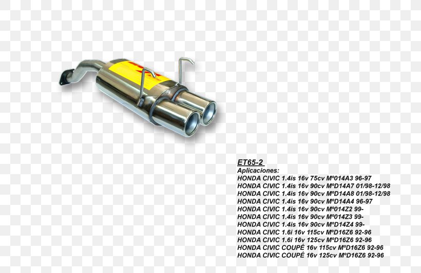 Honda Civic Car Exhaust System Peugeot 207, PNG, 800x533px, Honda Civic, Auto Part, Car, Car Body Style, Car Tuning Download Free