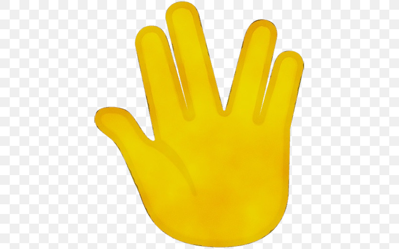 Yellow Safety Glove Personal Protective Equipment Glove Hand, PNG, 512x512px, Watercolor, Finger, Gesture, Glove, Hand Download Free