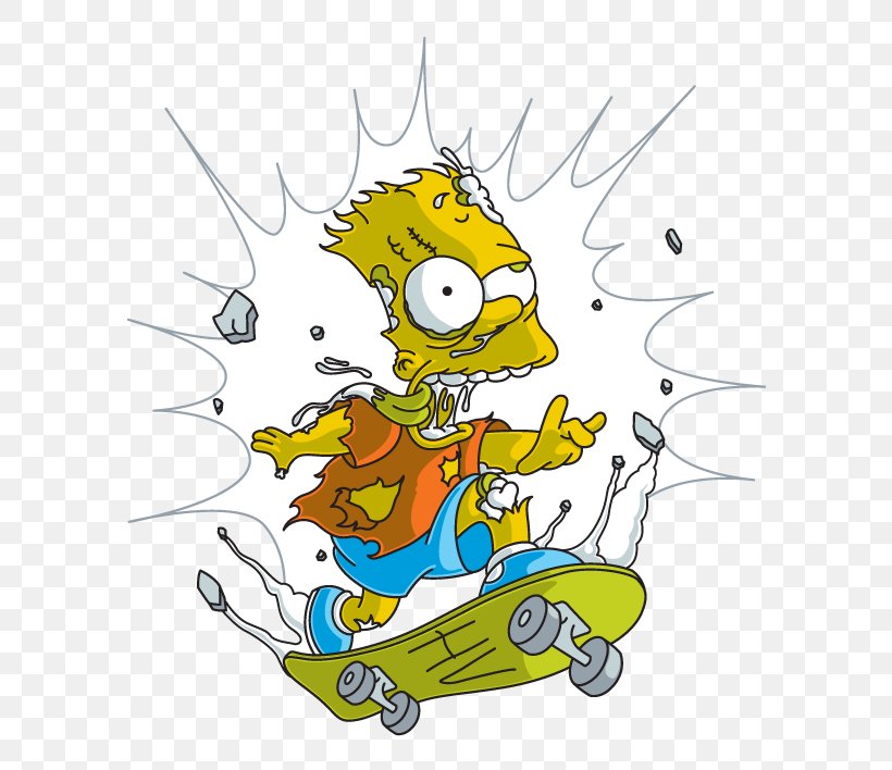 Bart Simpson Homer Simpson Drawing Skateboarding, PNG, 600x708px, Bart Simpson, Art, Artwork, Cartoon, Character Download Free