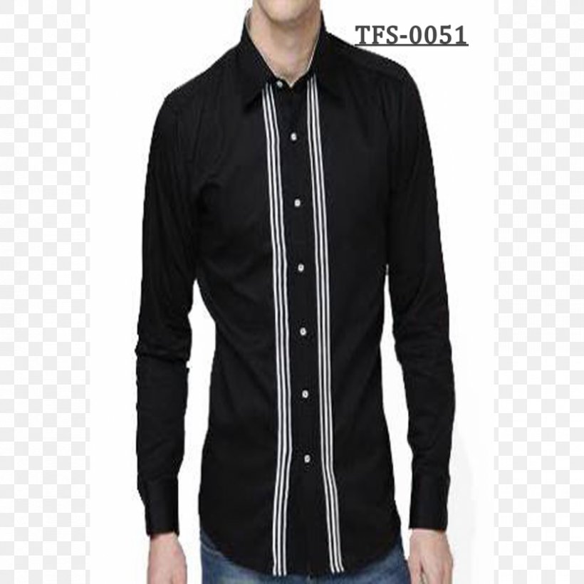 Long-sleeved T-shirt Dress Shirt, PNG, 850x850px, Tshirt, Black, Black M, Button, Collar Download Free