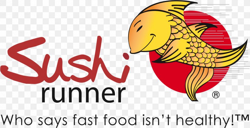 Sushi Runner Doral Cafe Restaurant Food, PNG, 1962x1006px, Cafe, Artwork, Beak, Brand, Doral Download Free