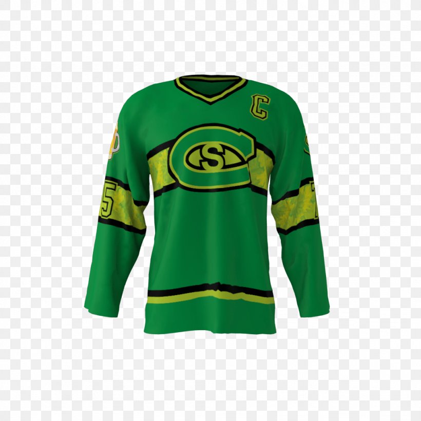 T-shirt Hockey Jersey Ice Hockey Sports Fan Jersey, PNG, 1024x1024px, Tshirt, Baseball Uniform, Brand, Clothing, Green Download Free