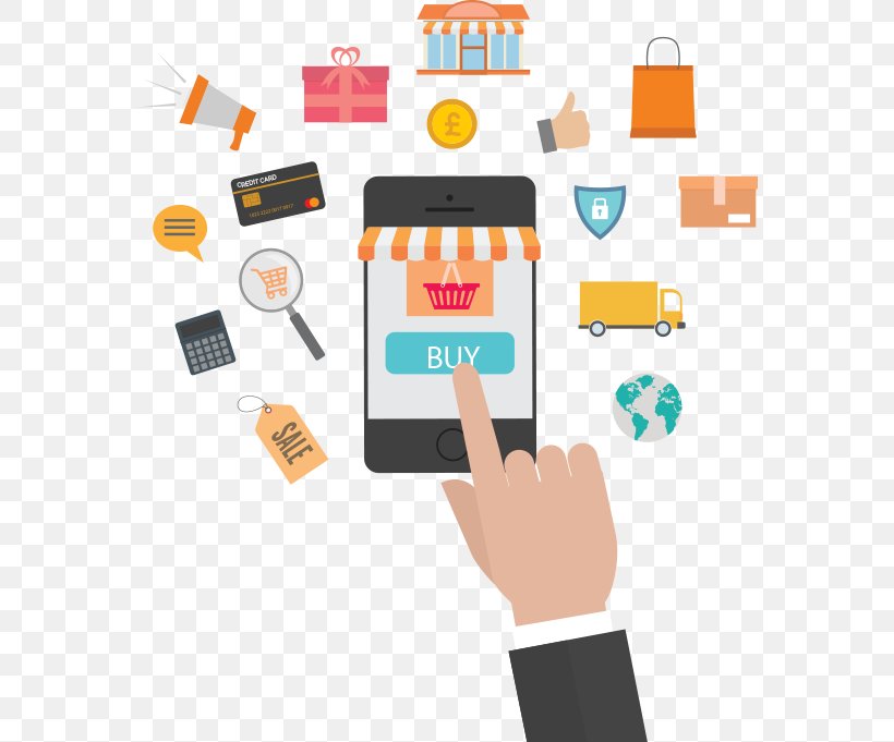 Web Development E-commerce Online Shopping Mobile Commerce, PNG, 570x681px, Web Development, Brand, Business, Collaboration, Communication Download Free