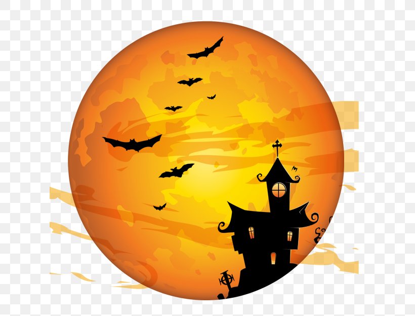 Halloween Costume Party Trick-or-treating Holiday, PNG, 623x623px, Halloween, Calabaza, Full Moon, Halloween Film Series, Haunted House Download Free