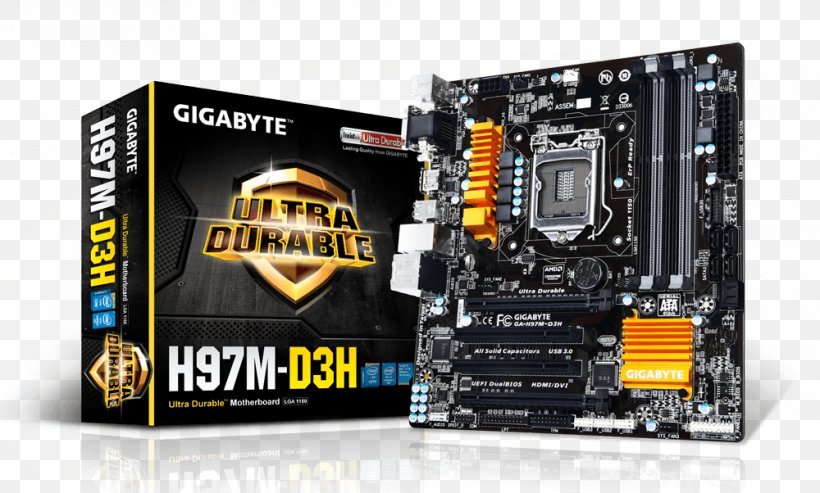 Intel Motherboard LGA 1150 Gigabyte Technology CPU Socket, PNG, 1000x602px, Intel, Atx, Brand, Computer Component, Computer Hardware Download Free