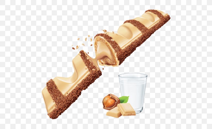 Kinder Bueno Kinder Chocolate White Chocolate Chocolate Bar Milk, PNG, 500x500px, Kinder Bueno, Chocolate, Chocolate Bar, Dessert, Dessert Bar Download Free